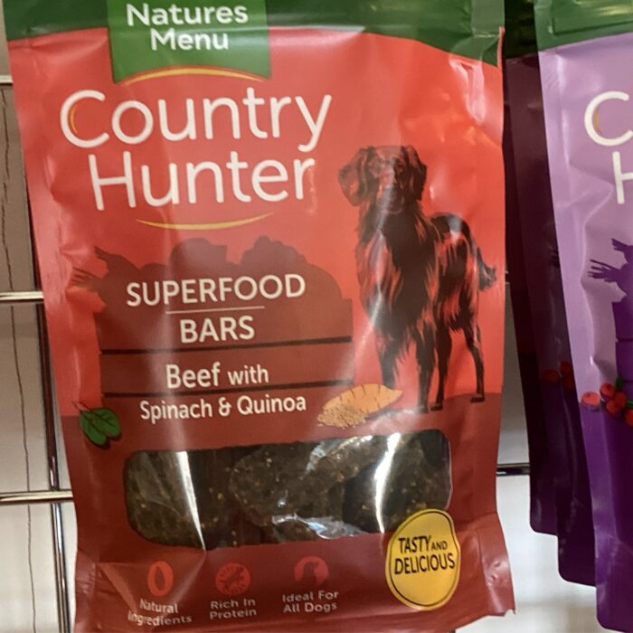 Country Hunter Superfood bars Beef with Spinacountry Hunter & Quinoa 100g