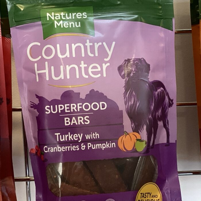 Country Hunter Superfood Bar Turkey with Cranberries & Pumpkin 100g