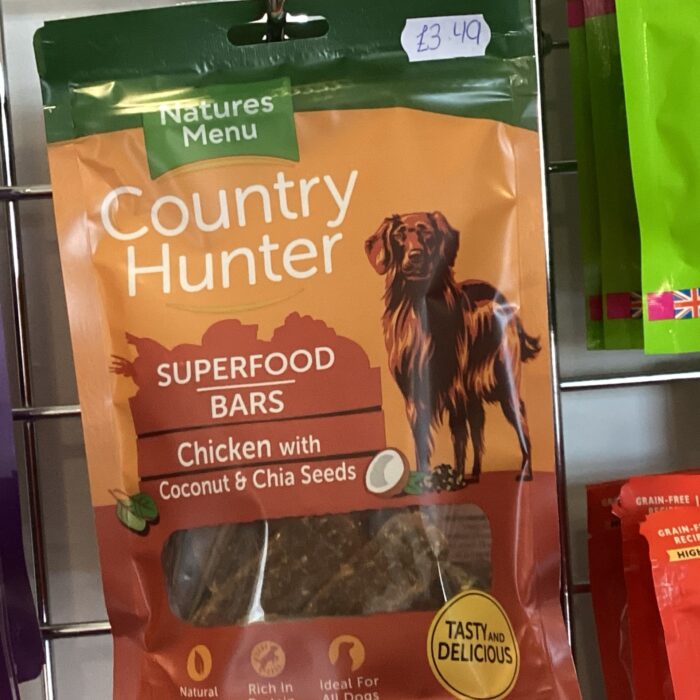 Natures Menu Country Hunter Superfood Bars Chicken 100