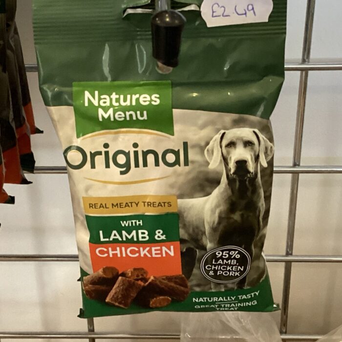 Natures Menu Real Lamb Mini Dog Treats- Made with 95% Real Meat