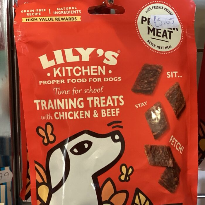 Lily's Kitchen Dog Meaty Natural Treats Grain Free Adult Chicken & Beef Training Treats