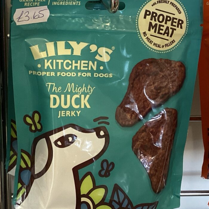 Lily's Kitchen Dog Treats The Mighty Duck Mini Jerky 70g