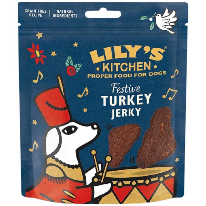 Lily's Kitchen Christmas Turkey Jerky Dog Treats