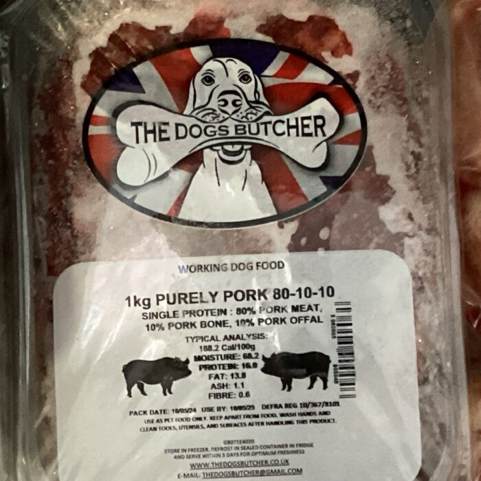 The Dogs Butcher Purely Pork 1kg