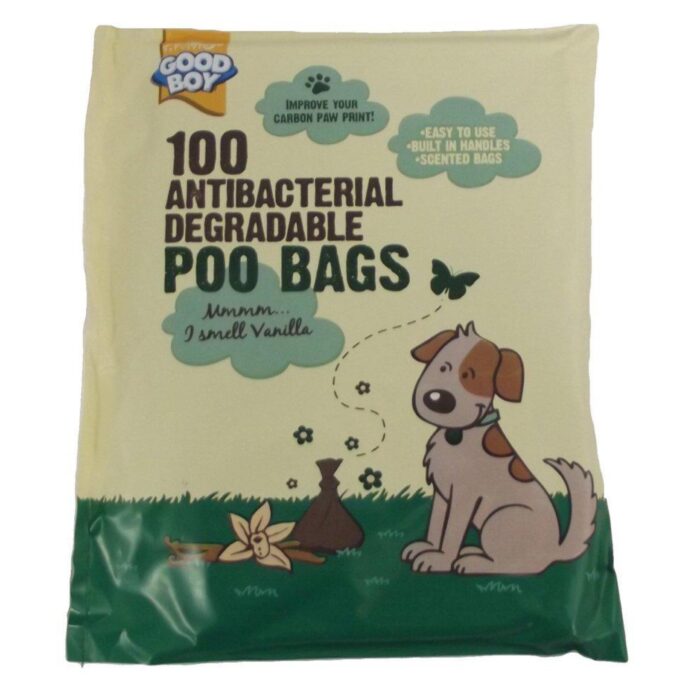 Armitage Good Boy Antibacterial Degradable Scented Dog Poo Bags 100