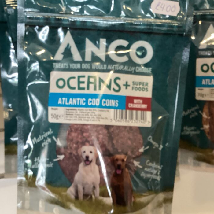 Anco cod coins with cranberry 50g