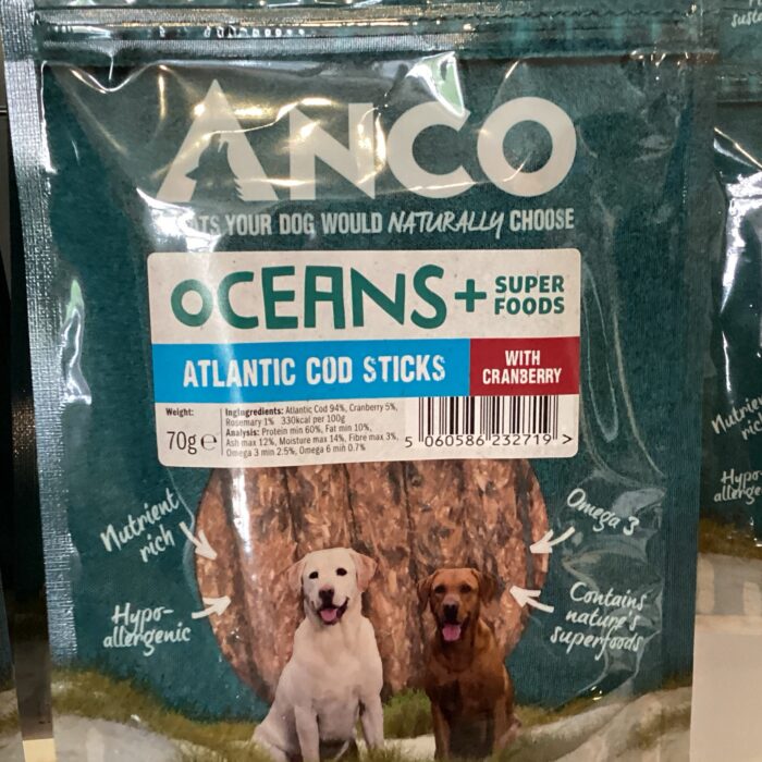 Anco cod sticks with cranberry 70g