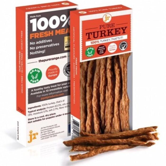 J R Pet Product's Pure Dried 100% Fresh Meat Dog Treat Gluten Free 50g