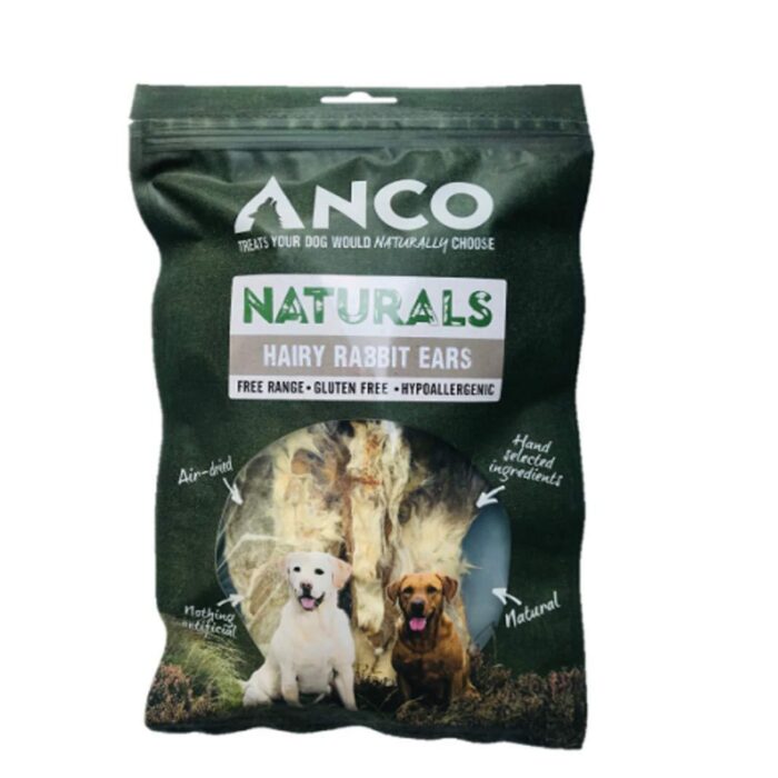 ANCO Naturals Hairy Rabbit Ears Dog/Puppy Treat - 100g