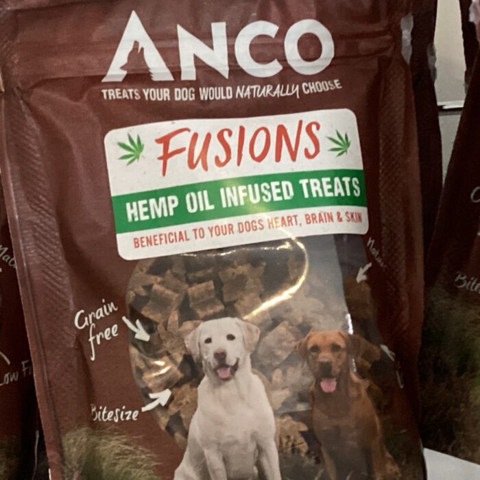 ANCO Fusions Hemp Oil Infused Dog Treats 100g