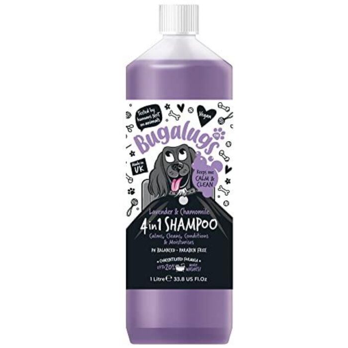 Dog Shampoo by Bugalugs Lavender & Chamomile 4 in 1 250ml