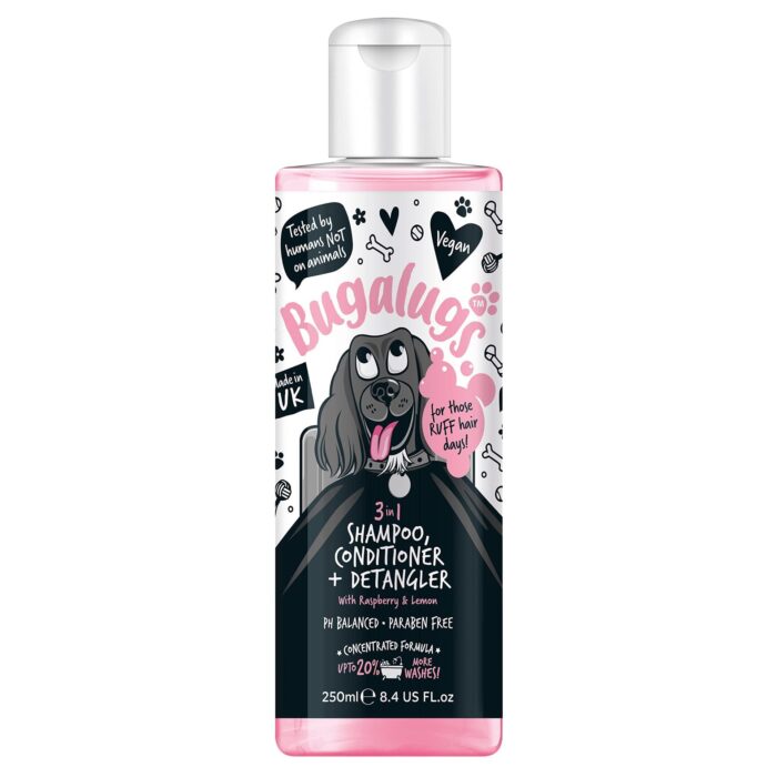 Dog Shampoo 3 in 1 Shampoo, Conditioner & Detangler 250ml