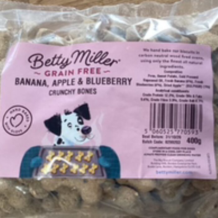 Betty Millers Grain Free Banana,Apple & Blueberry