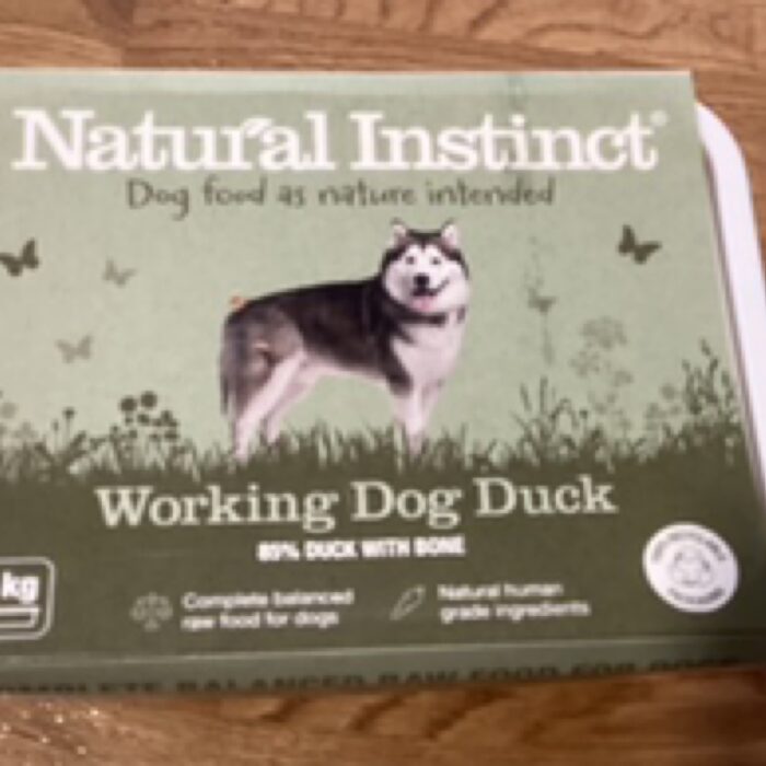 Natural Instinct working dog duck 1kg