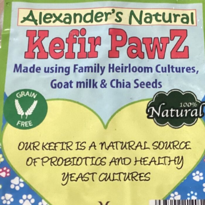 Alexander’s Natural goat milk & chia seed kefir paws